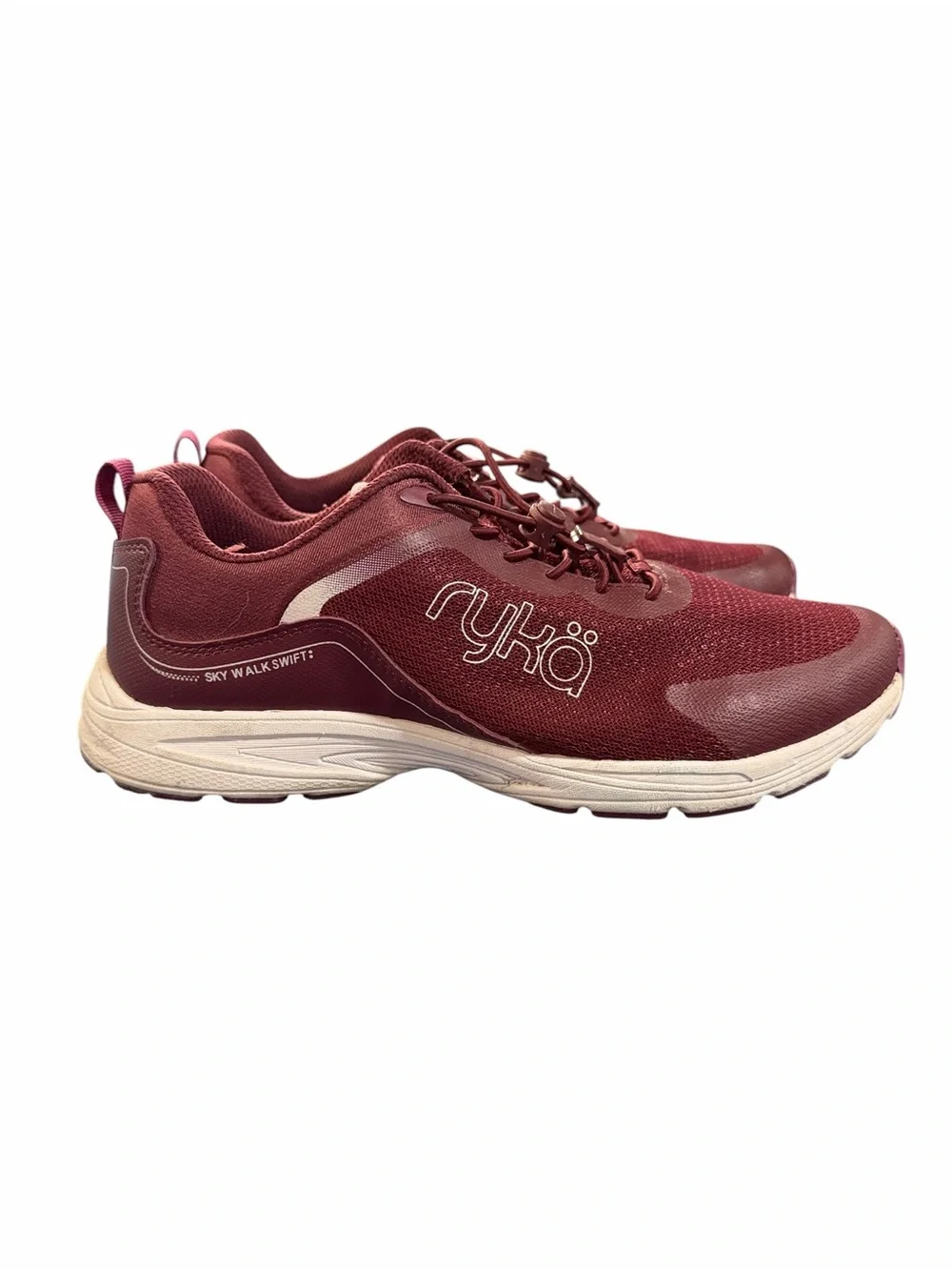 Rykä Burgundy Sky Walk Swift Bungee Walking Shoes Sz 8.5M